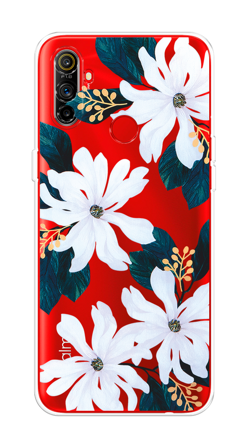 

Чехол на Realme C3 "Delilah Flower", Зеленый;белый, 253050-1