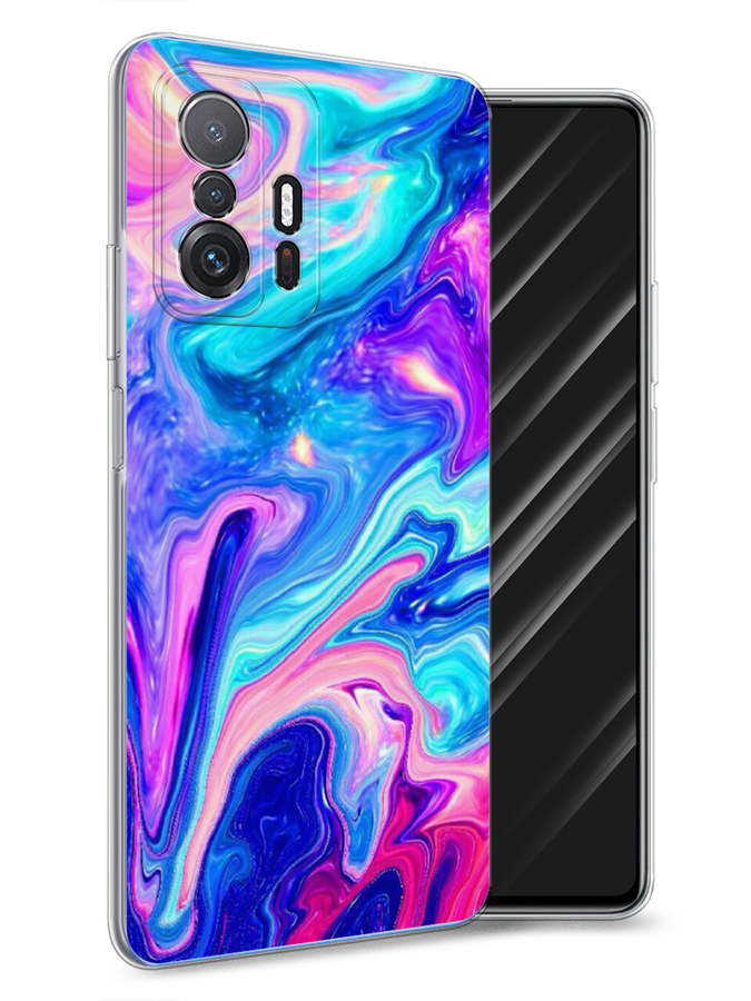 

Чехол Awog на Xiaomi Mi 11T/11T Pro "Потеки краски", Разноцветный, 311250-10