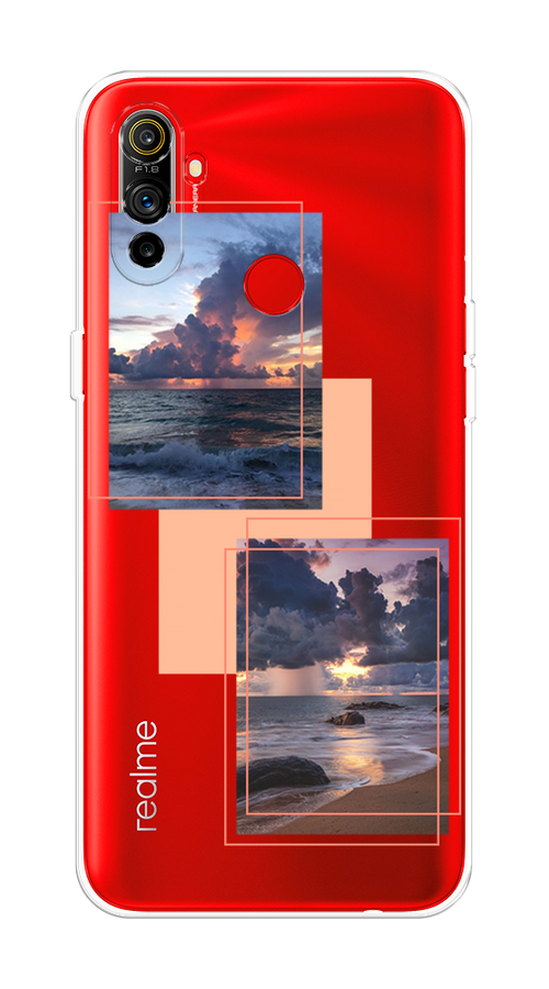 

Чехол на Realme C3 "Sky collage", Розовый;прозрачный;синий, 253050-1