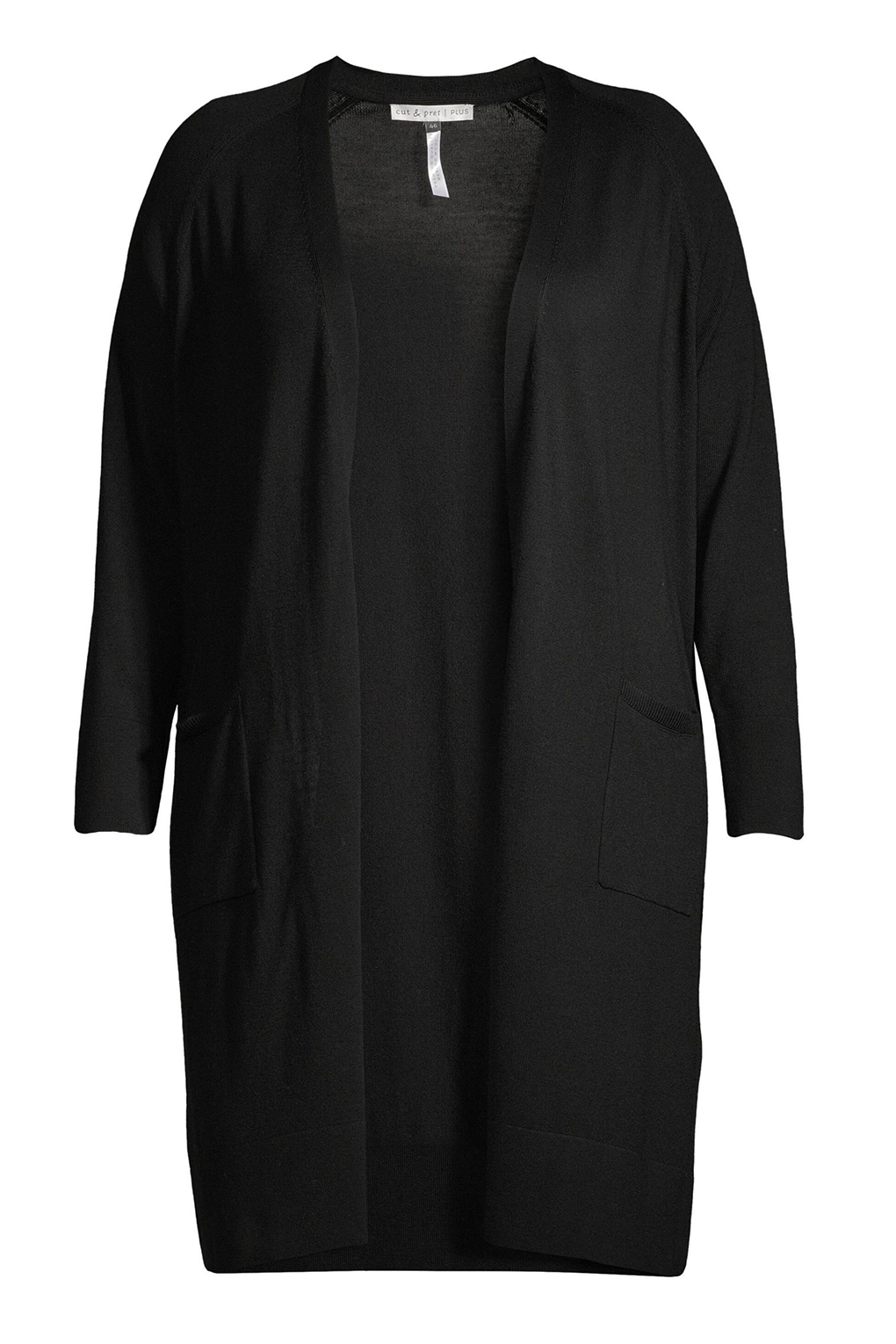 

Кардиган женский cut & pret 2108 AIRY_PLUS черный 50, 2108 AIRY_PLUS