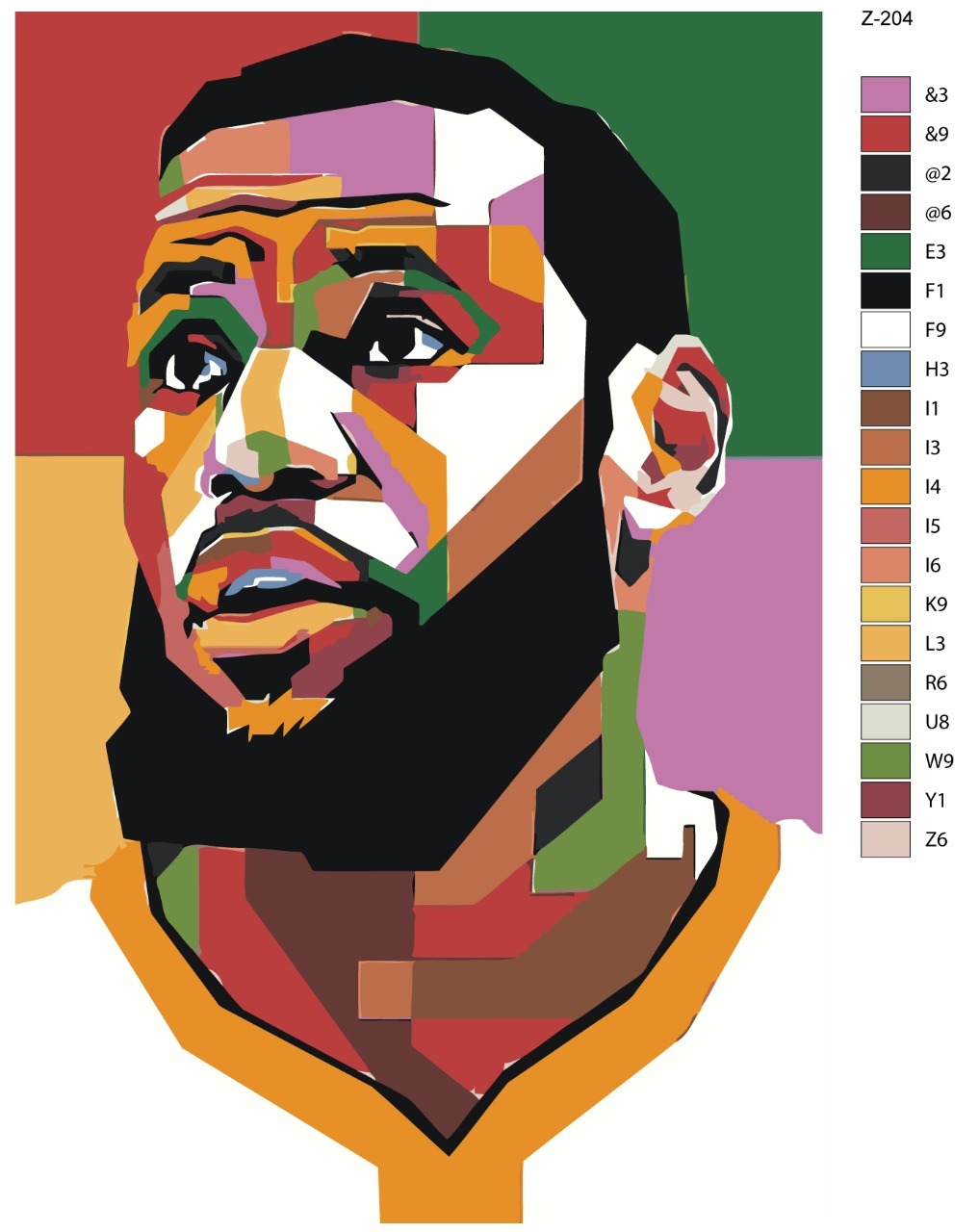 

Картина по номерам BRUSHES-PAINTS Z-204, Баскетболист Леброн Джеймс. Lakers