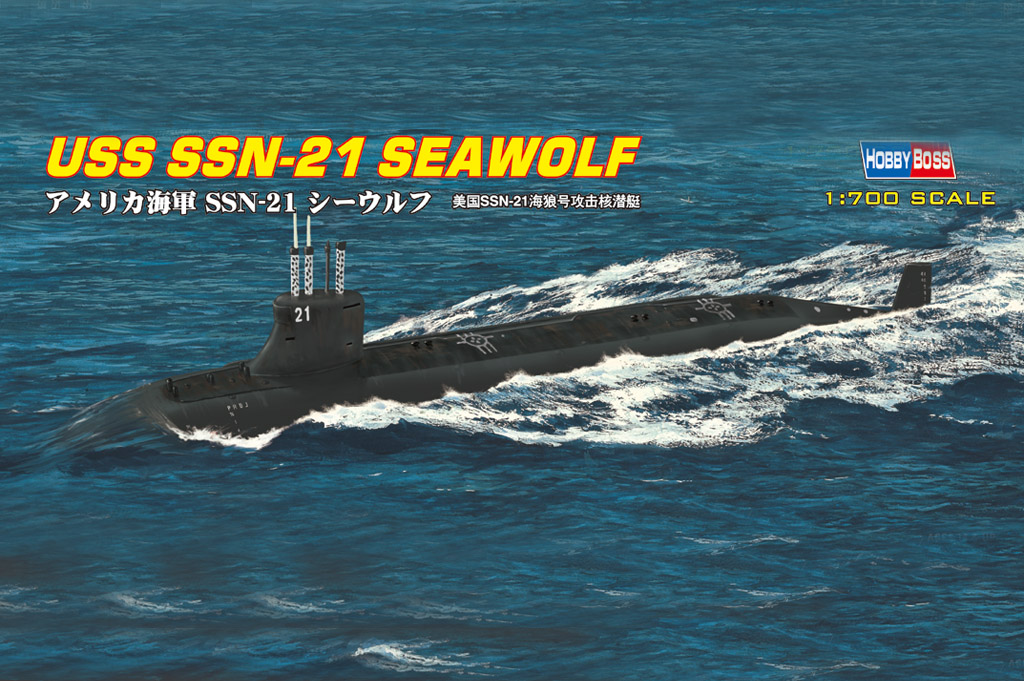 фото Сборная модель hobbyboss 1/700 uss ssn-21 seawolf attack submarine 87003