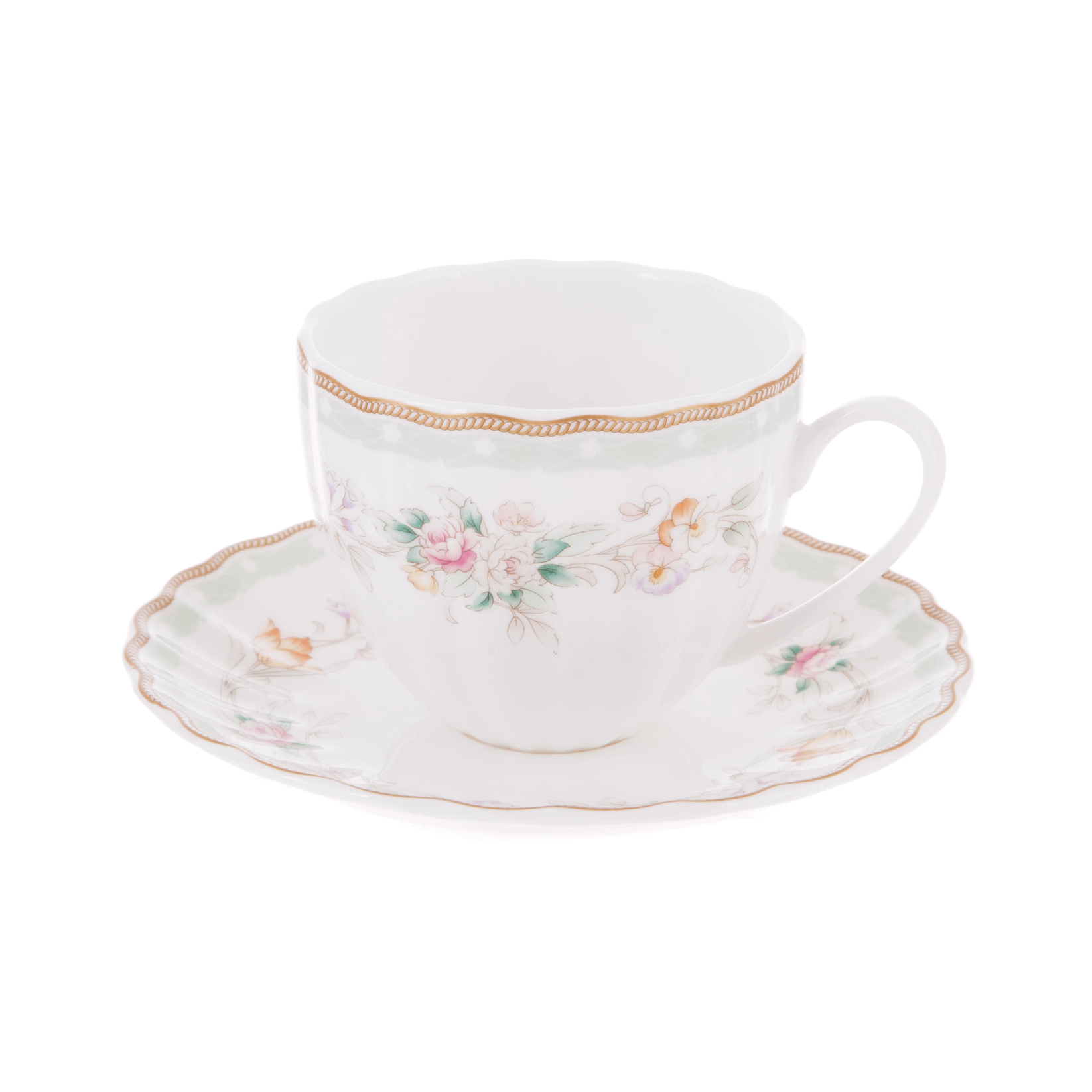 

Набор кофейный Hatori Флориана 12 предметов 6 персон, Разноцветный