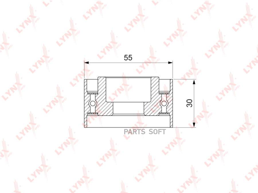 

Ролик направляющий ремня ГРМ LYNXauto pb3048