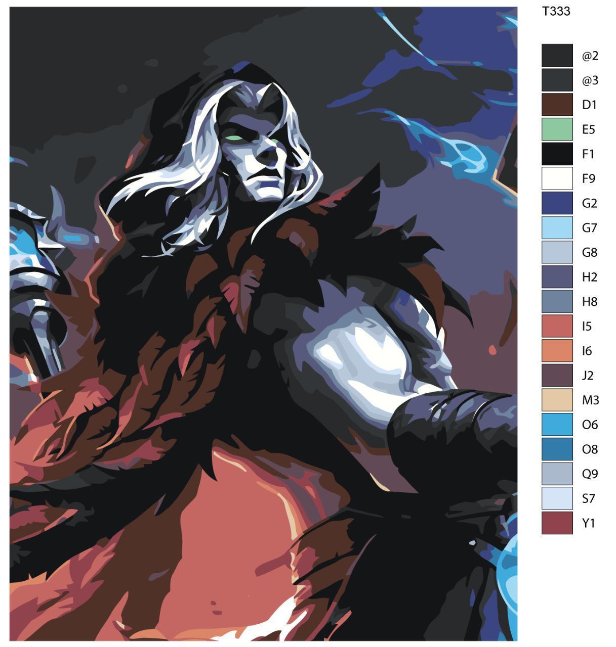

Картина по номерам BRUSHES-PAINTS Т333, Mobile Legends: ФАРАМИС