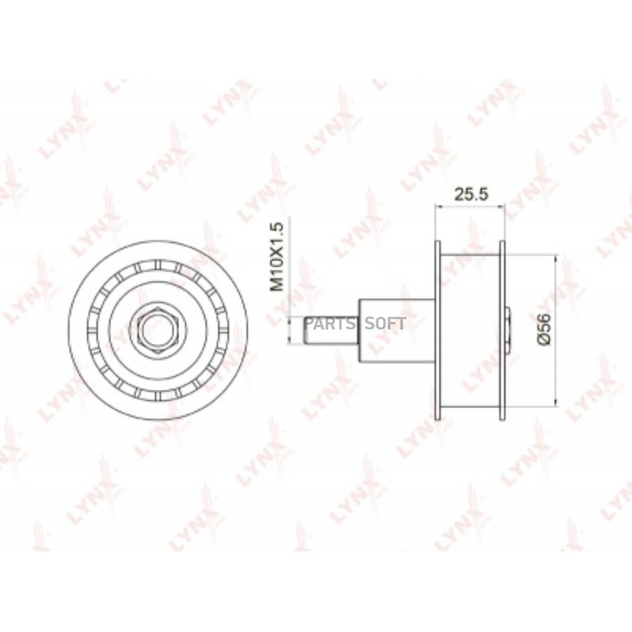 

Ролик направляющий ремня ГРМ LYNXauto pb3029