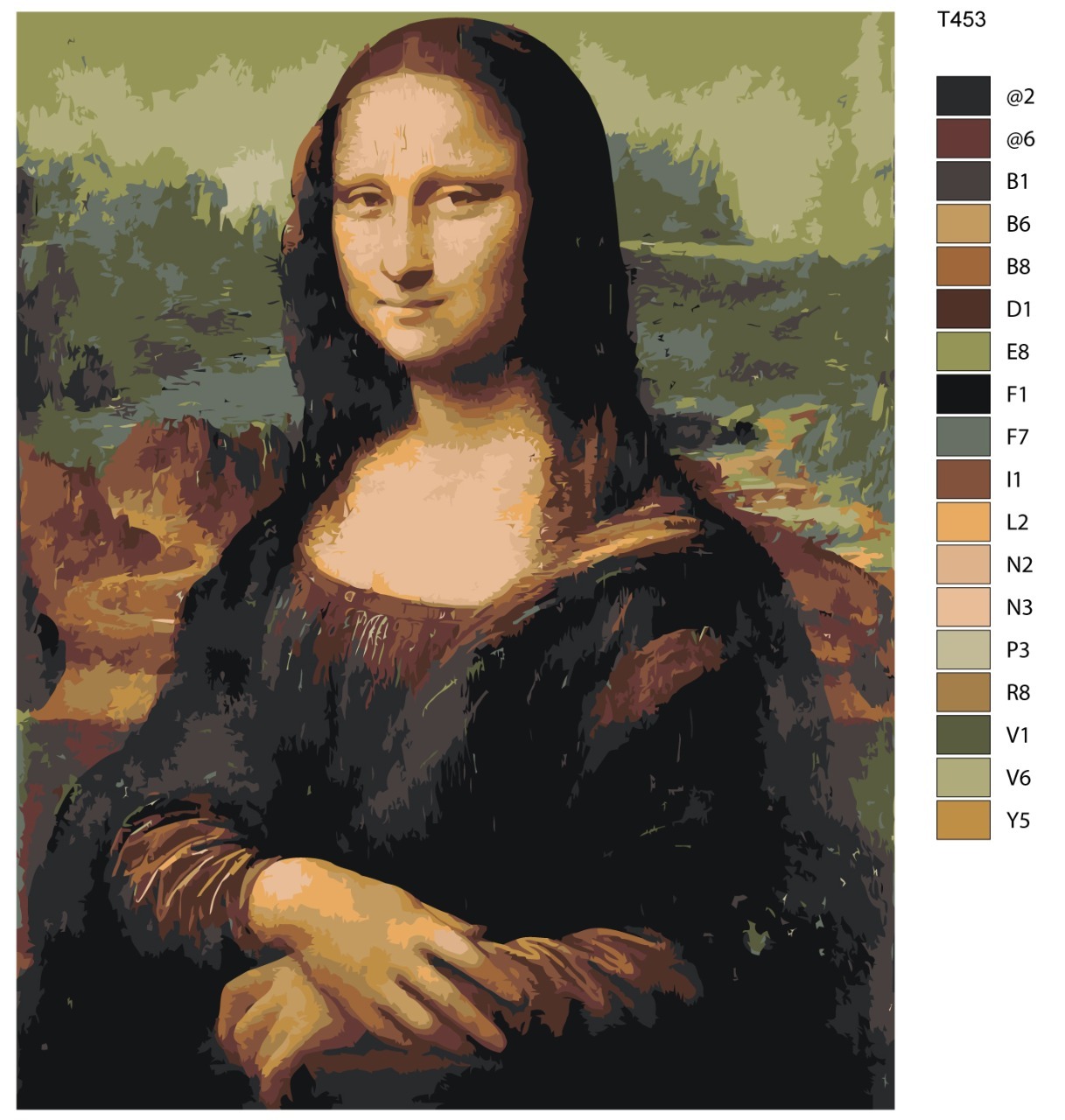 

Картина по номерам BRUSHES-PAINTS T-453, Леонардо да Винчи. Мона Лиза