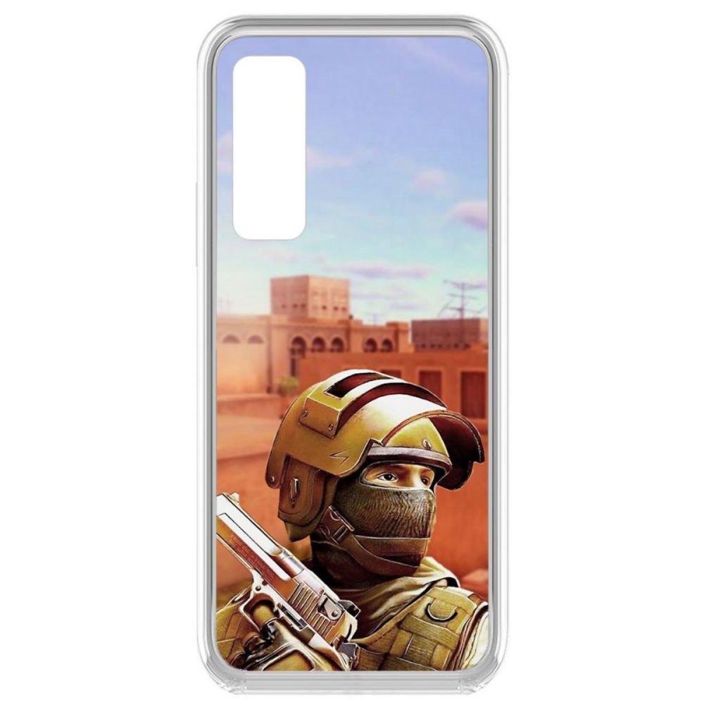 

Чехол-накладка Krutoff Standoff 2 - Спец для Vivo Y53s, Прозрачный