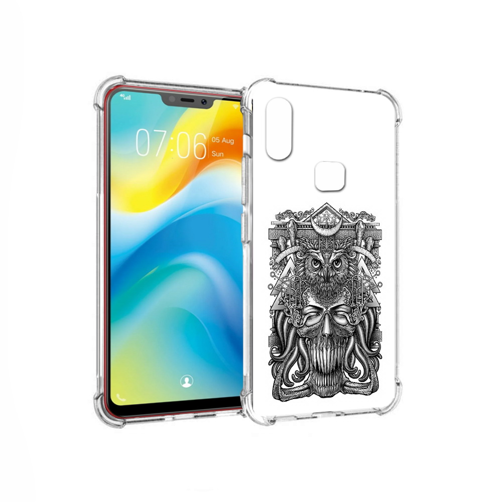 

Чехол MyPads Tocco для Vivo Y85 зубастая сова (PT108269.426.369), Прозрачный, Tocco