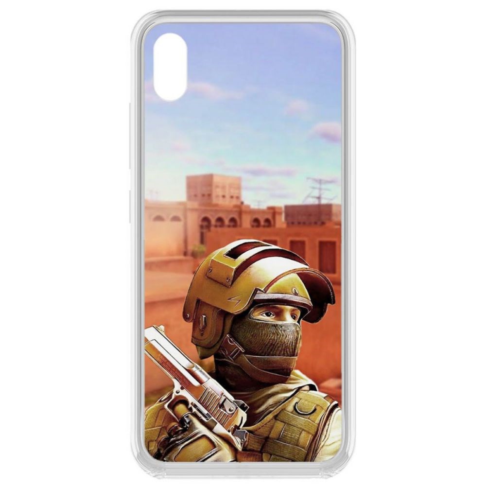 

Чехол-накладка Krutoff Standoff 2 - Спец для Vivo Y91c, Прозрачный