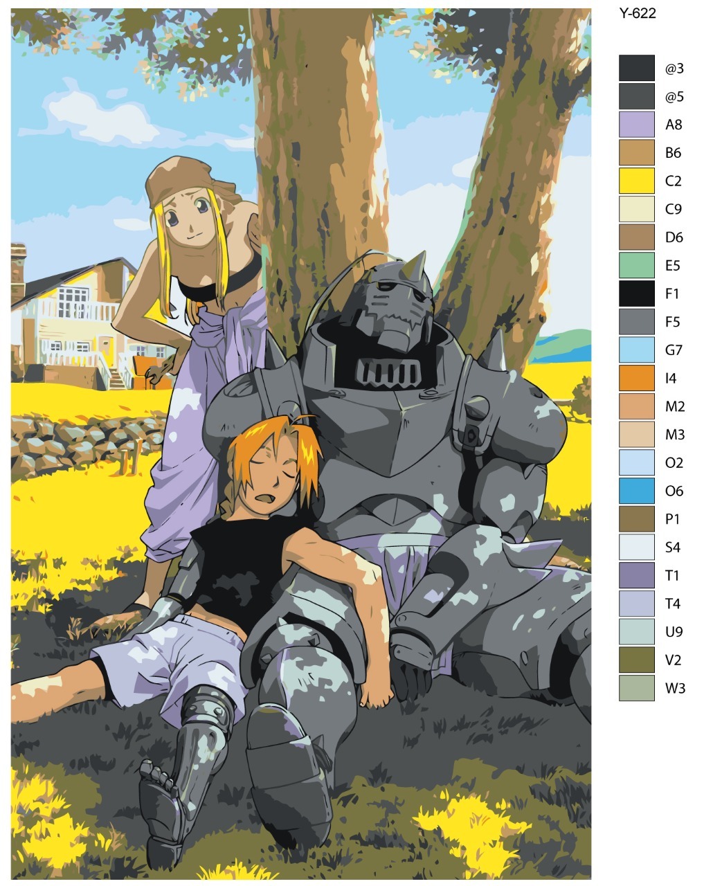 

Картина по номерам BRUSHES-PAINTS Y-622, Аниме Стальной алхимик. Уинри Рокбелл и Эдвард Элрик