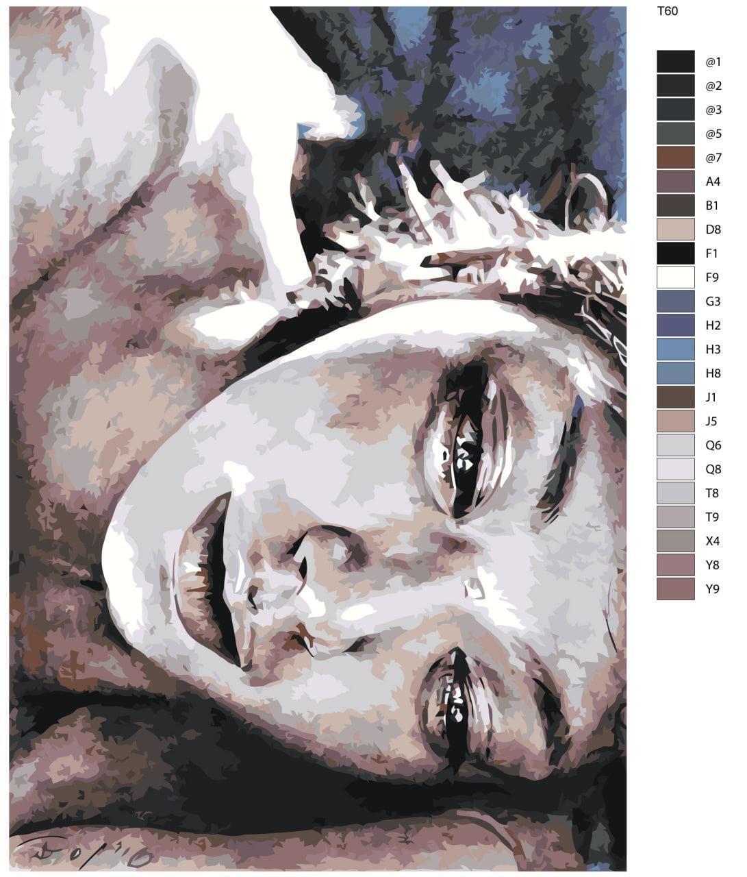 

Картина по номерам BRUSHES-PAINTS Т 60, Плачущая женщина