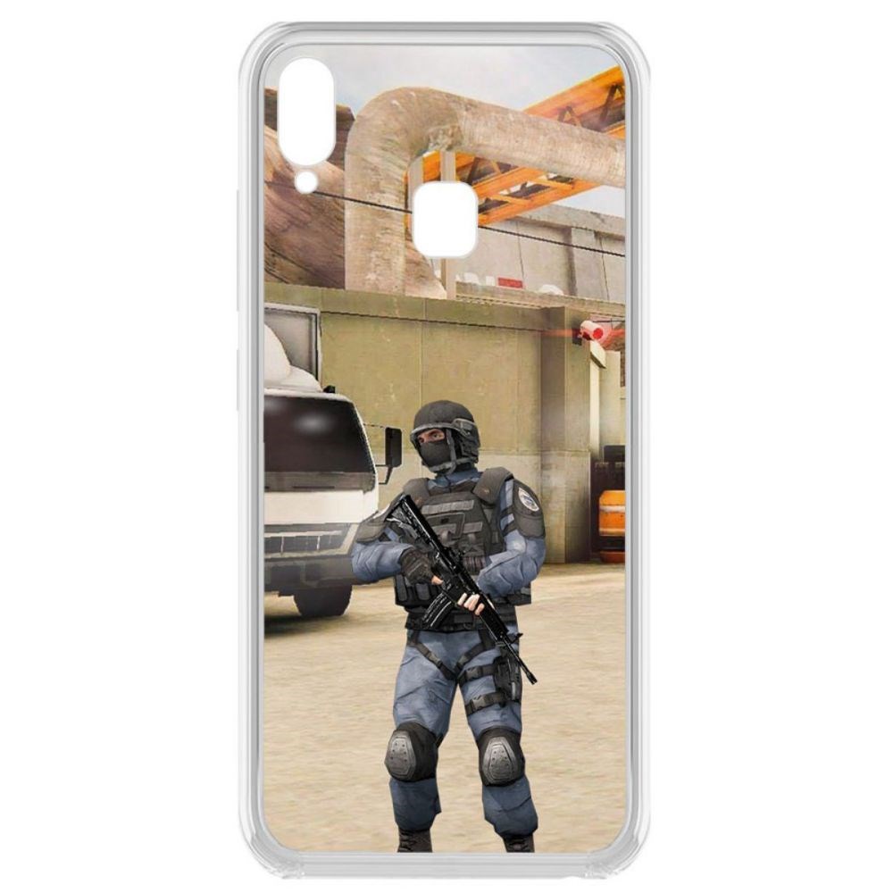 

Чехол-накладка Krutoff Standoff 2 - GIGN для Vivo Y95, Прозрачный