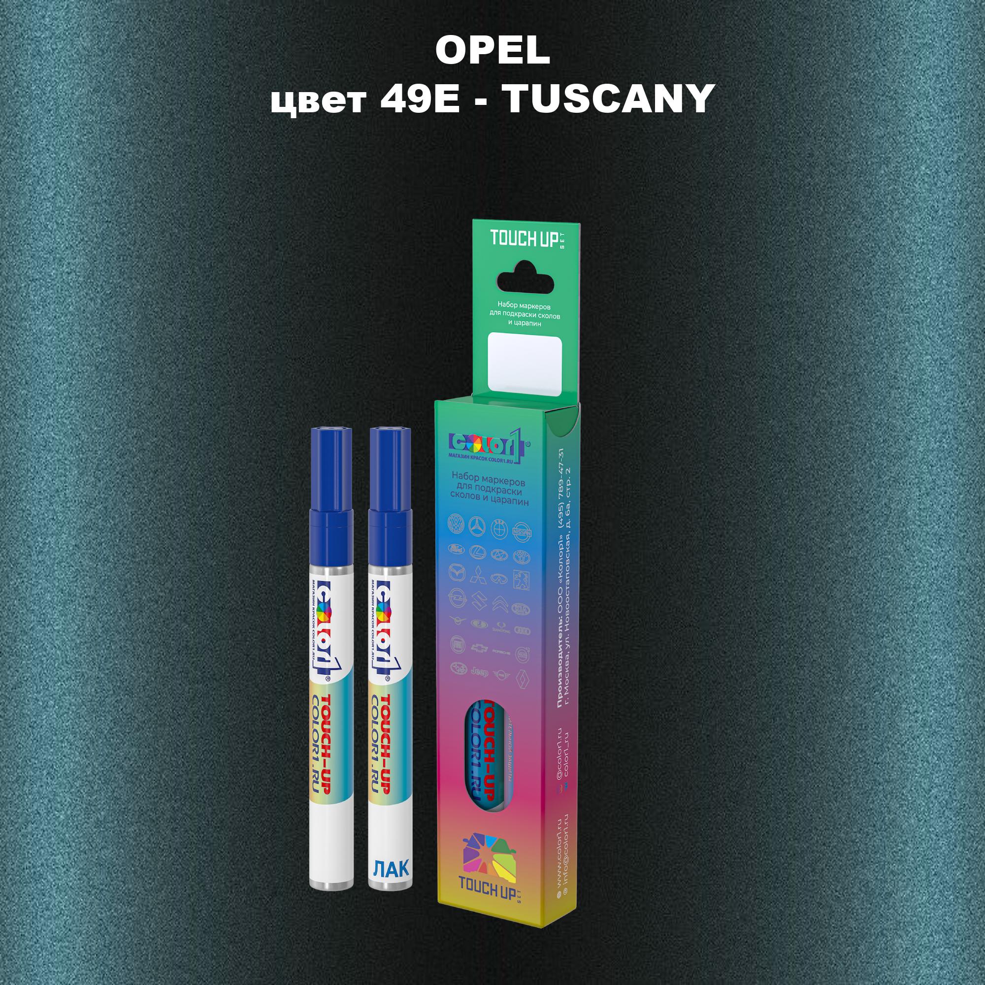 

Маркер с краской COLOR1 для OPEL, цвет 49E - TUSCANY, Прозрачный