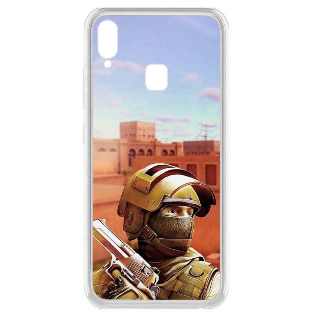 

Чехол-накладка Krutoff Standoff 2 - Спец для Vivo Y91i, Прозрачный