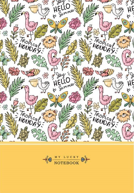 

Блокнот Bourgeois 80 листов, А5, клетка, Tropical Holiday , 8398 (19516)