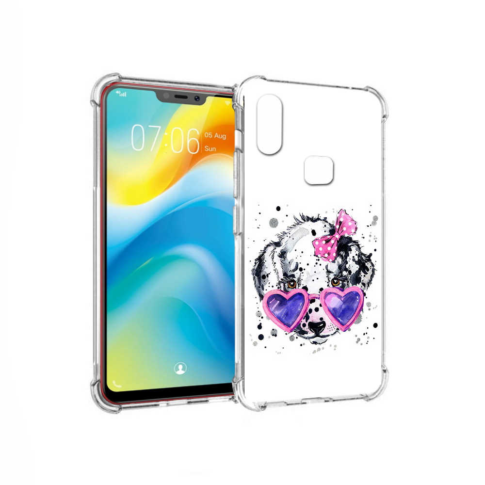 

Чехол MyPads Tocco для Vivo Y85 долматинец в очках (PT108269.426.337), Прозрачный, Tocco