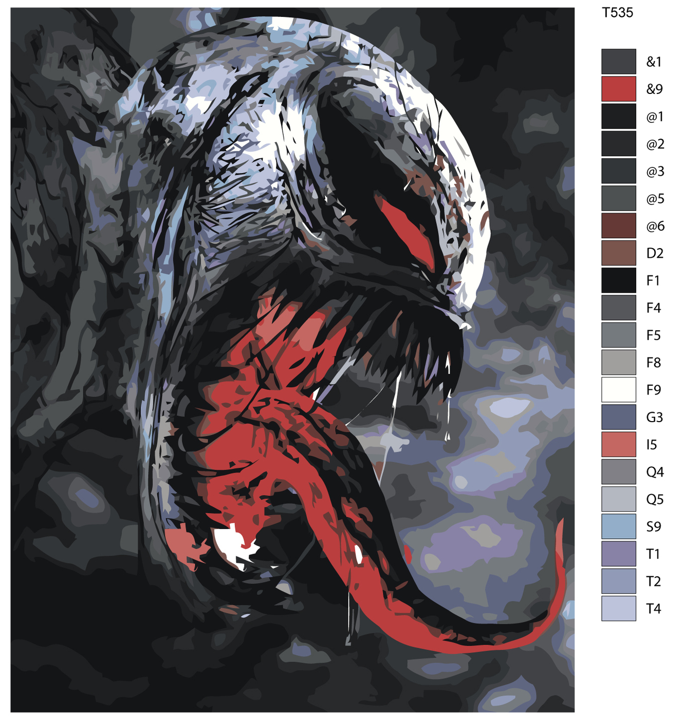 

Картина по номерам BRUSHES-PAINTS Т535, АнтиВеном