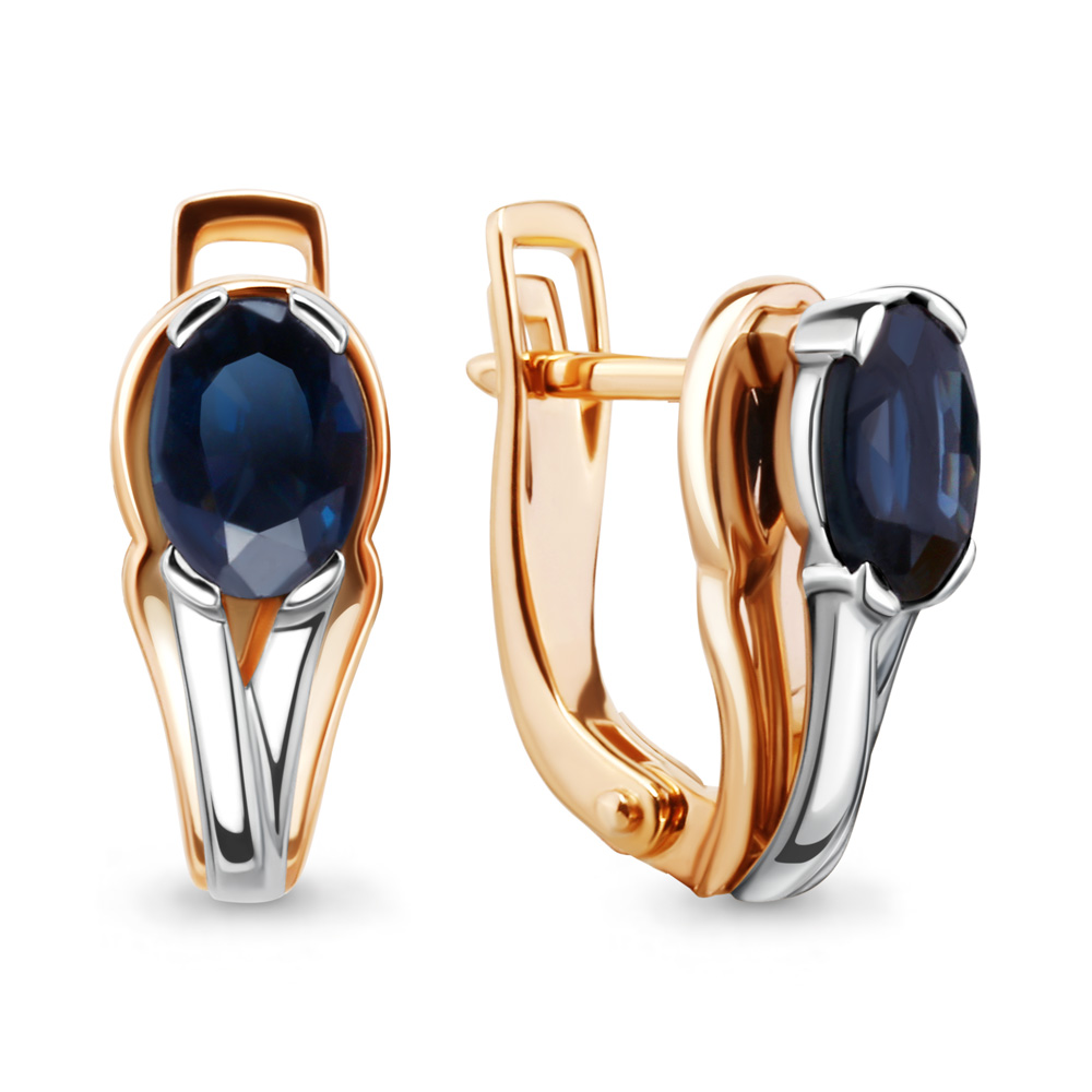 

Серьги из красного золота с сапфиром Aquamarine Aquamarine 942212к_585_кз, 942212к_585_кз