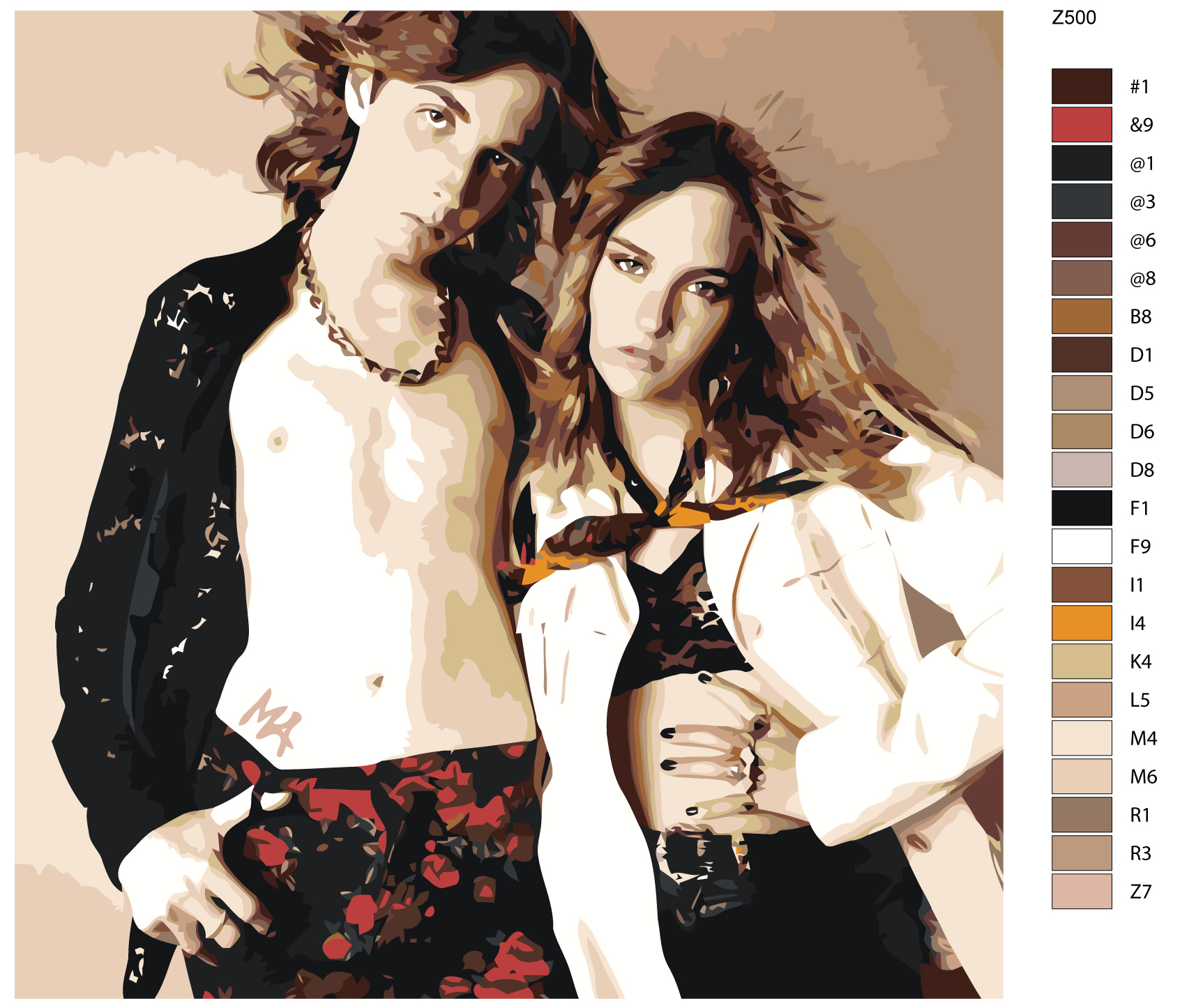 

Картина по номерам BRUSHES-PAINTS Z-500, Maneskin