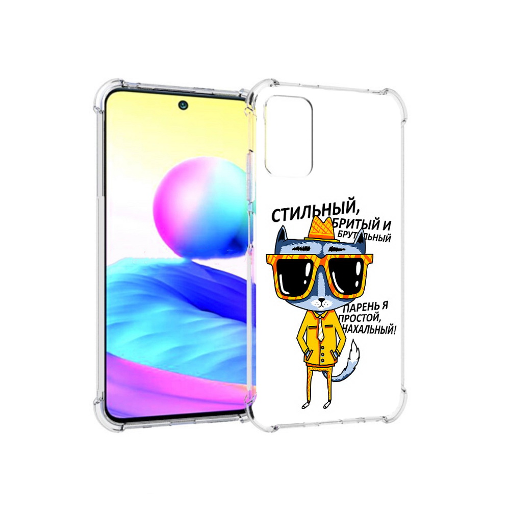 Чехол MyPads Tocco для Xiaomi Redmi Note 10 5G стильный кот (PT162080.297.625)