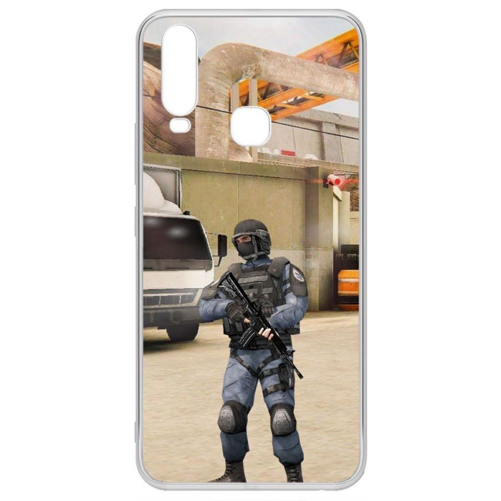 

Чехол-накладка Krutoff Standoff 2 - GIGN для Vivo Y17, Прозрачный