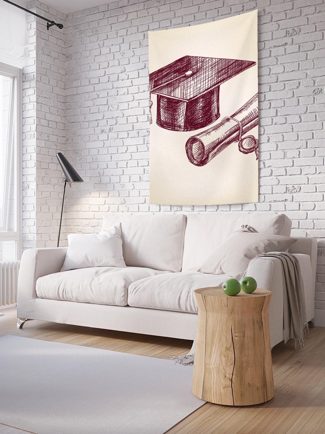 

Вертикальное фотопанно на стену JoyArty Конфедератка и свиток 150x200 см, Конфедератка и свиток