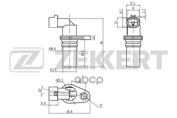 

Датчик положения коленвала Suzuki Swift (MZ EZ) 05- Fiat Doblo (119 223 263) 04- Opel Astr