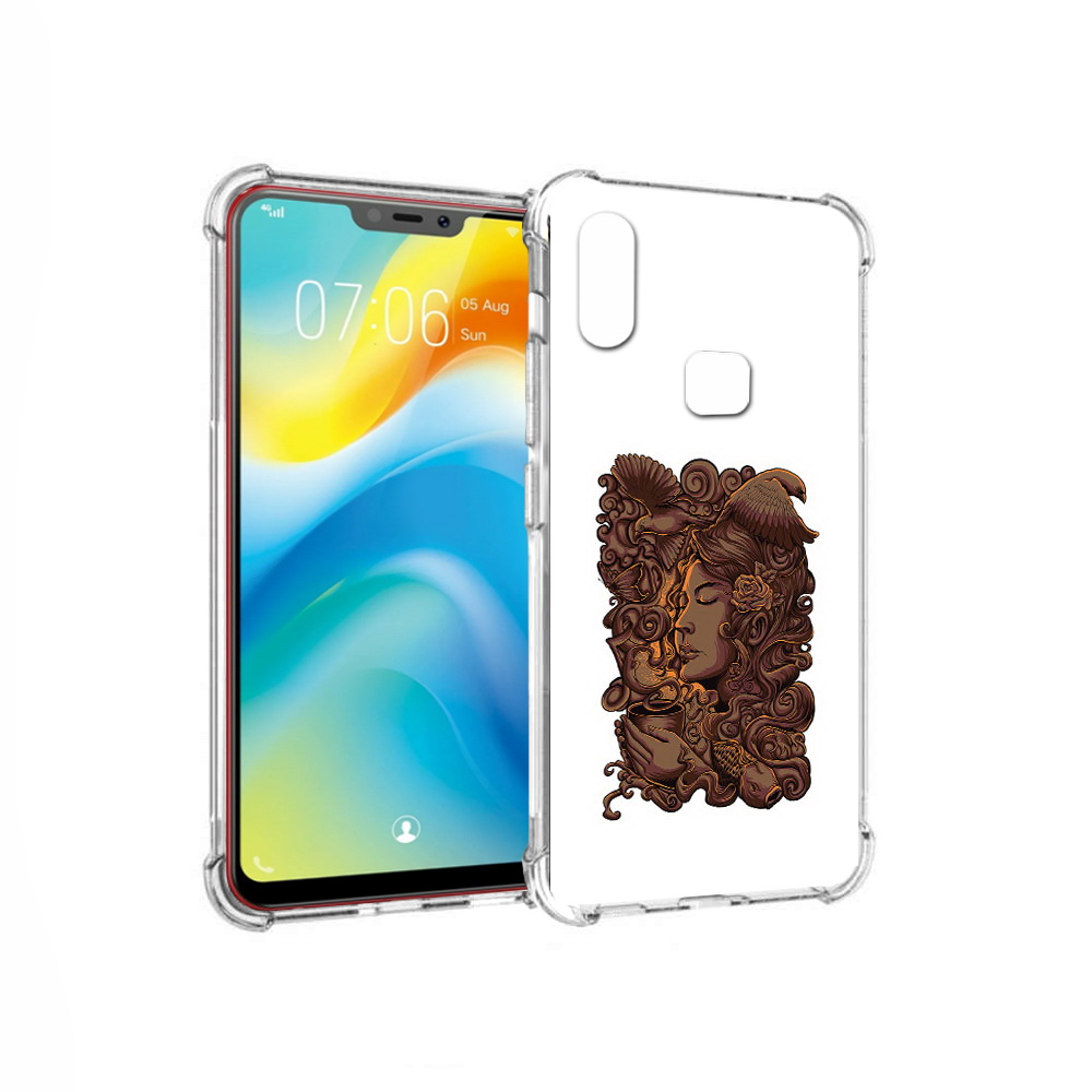 

Чехол MyPads Tocco для Vivo Y85 девушка с длинными волосами абстракция (PT108269.426.312), Прозрачный, Tocco