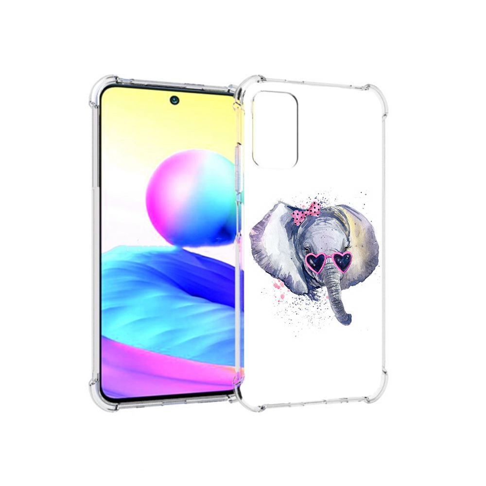 Чехол MyPads Tocco для Xiaomi Redmi Note 10 5G слоник в очках (PT162080.297.608)