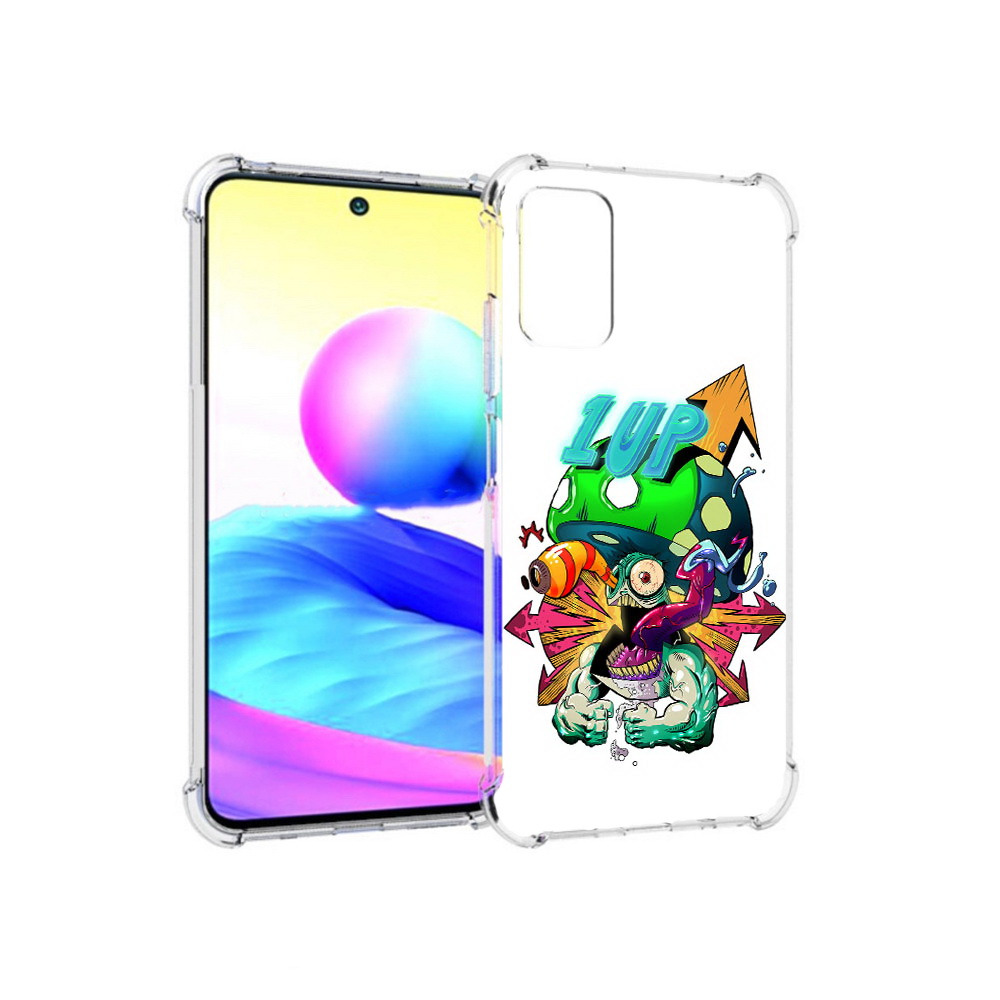 

Чехол MyPads Tocco для Xiaomi Redmi Note 10 5G сильный гриб абстракция (PT162080.297.599), Прозрачный, Tocco