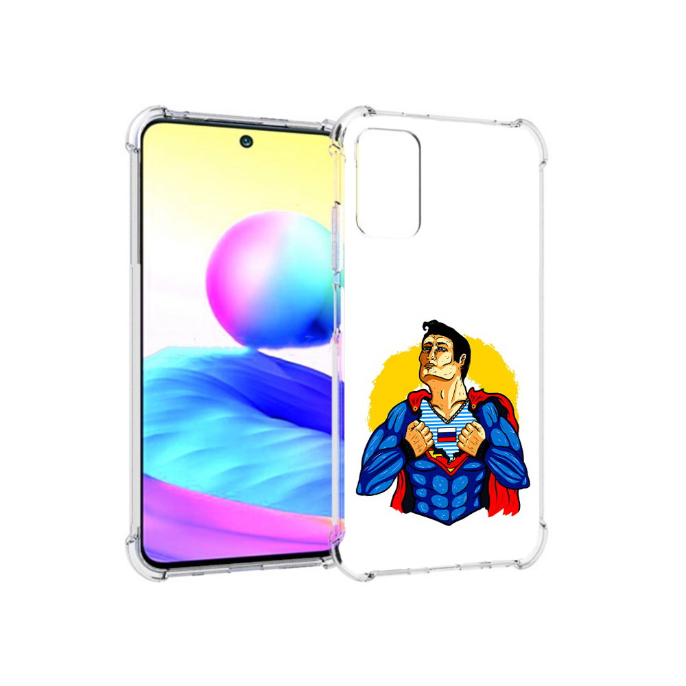 Чехол MyPads Tocco для Xiaomi Redmi Note 10 5G русский супермен (PT162080.297.591)