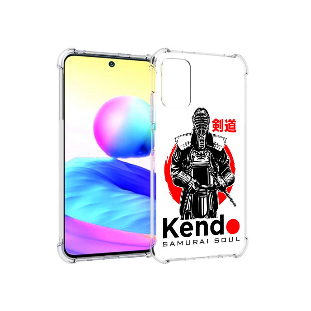 Чехол MyPads Tocco для Xiaomi Redmi Note 10 5G рисованый самурай (PT162080.297.581)