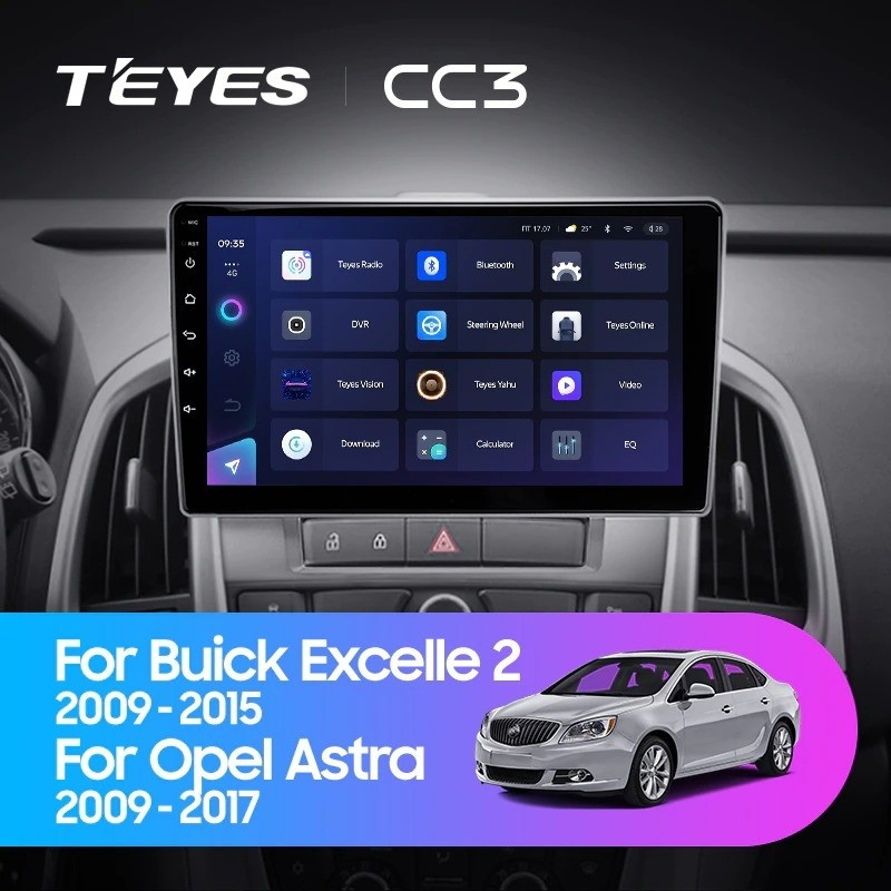 Штатная магнитола Teyes CC3L 432 Opel Astra J 2009-2017 2600000₽