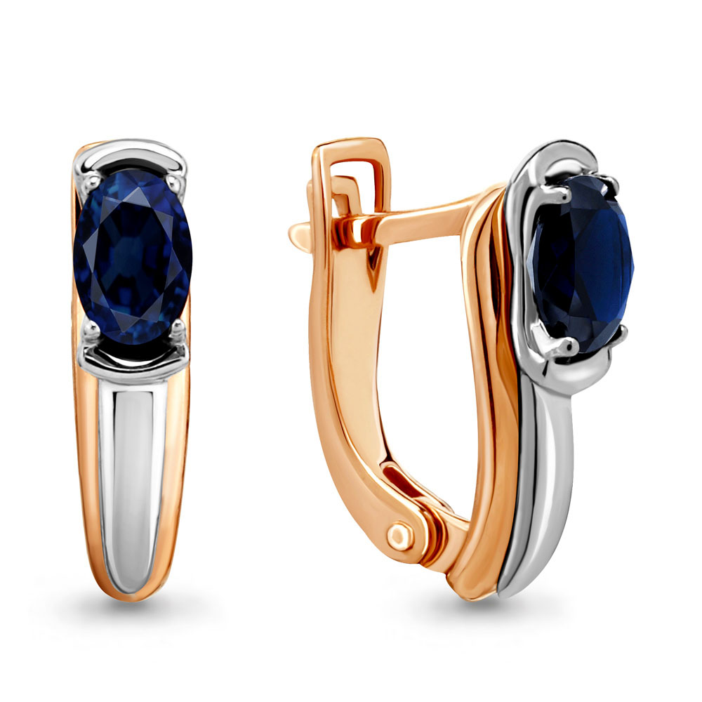 

Серьги из красного золота с сапфиром Aquamarine Aquamarine 942210к_585_кз, 942210к_585_кз