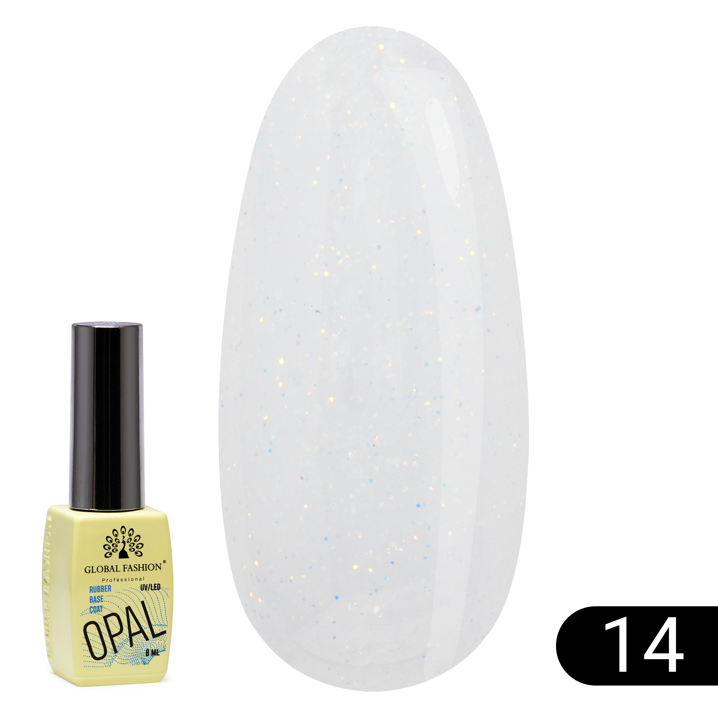 Каучуковая база Global Fashion Opal 14 8 мл салатник круглый opal декор широкий кант платина золото 13 см