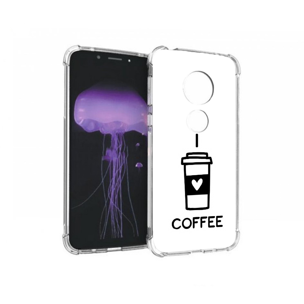 

Чехол MyPads Tocco для Motorola Moto G7 Я люблю кофе (PT123662.354.206), Прозрачный, Tocco