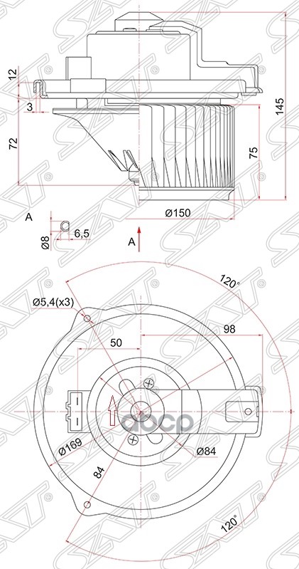 

Мотор Отопителя Салона Toyota Camry#Cv30/Es300 01- Sat арт. ST-87103-33081