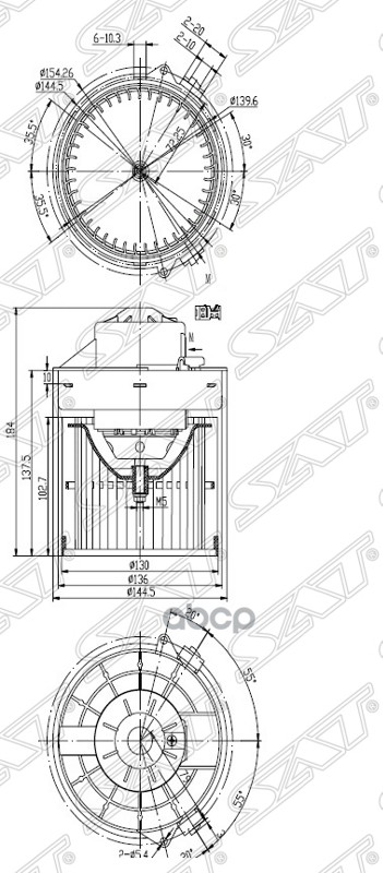 

Мотор Отопителя Салона Nissan March 13/Note 12 10- Sat арт. ST-27226-1HA0A
