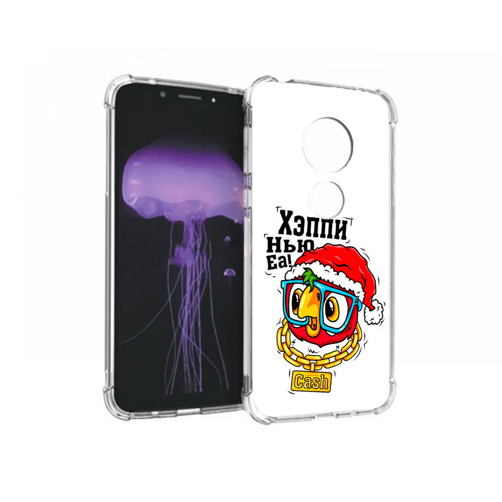 

Чехол MyPads Tocco для Motorola Moto G7 Хэппи нью еа (PT123662.354.196), Прозрачный, Tocco