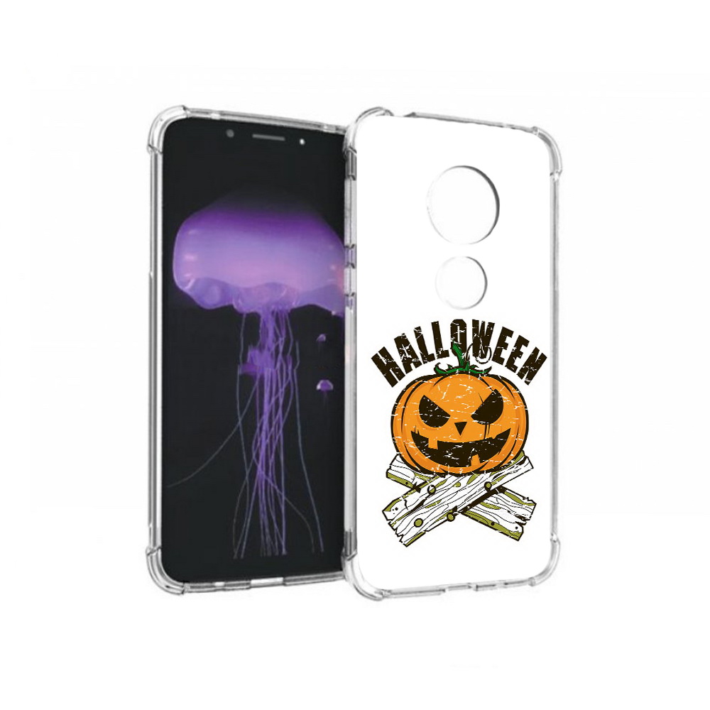 

Чехол MyPads Tocco для Motorola Moto G7 Хэллоуин доски тыква (PT123662.354.194), Прозрачный, Tocco