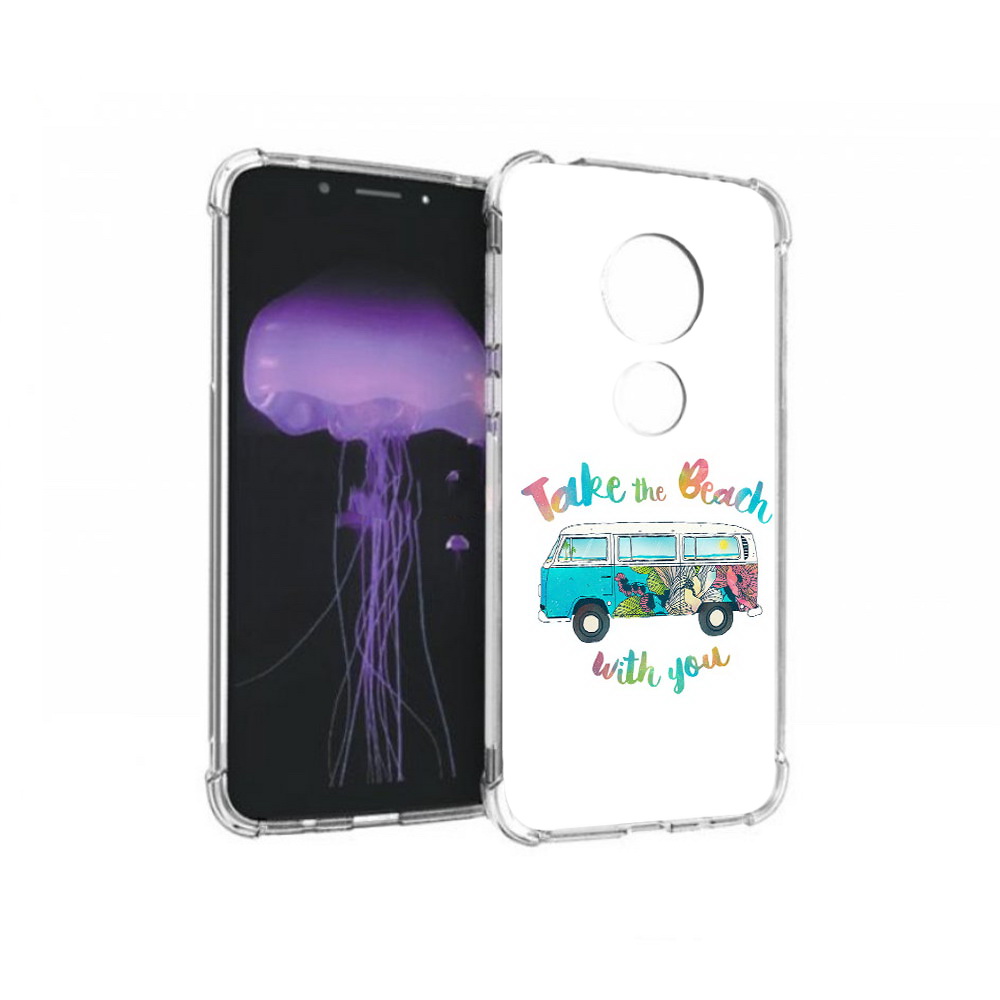 

Чехол MyPads Tocco для Motorola Moto G7 Хиппи автобус (PT123662.354.190), Прозрачный, Tocco