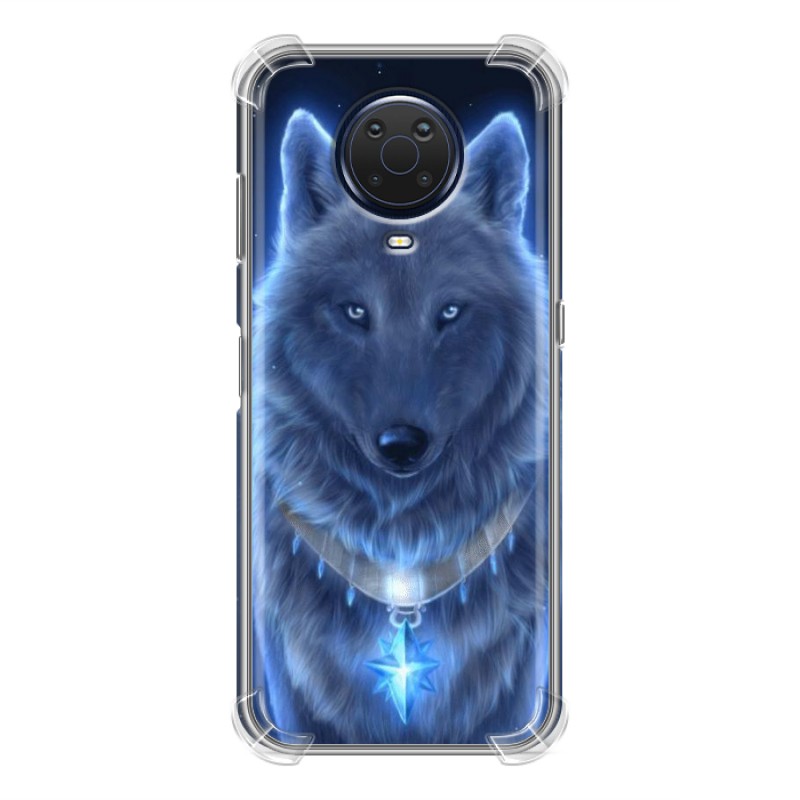 фото Дизайнерский силиконовый с усиленными углами чехол для nokia g20 / nokia g10 волки 100gadgets