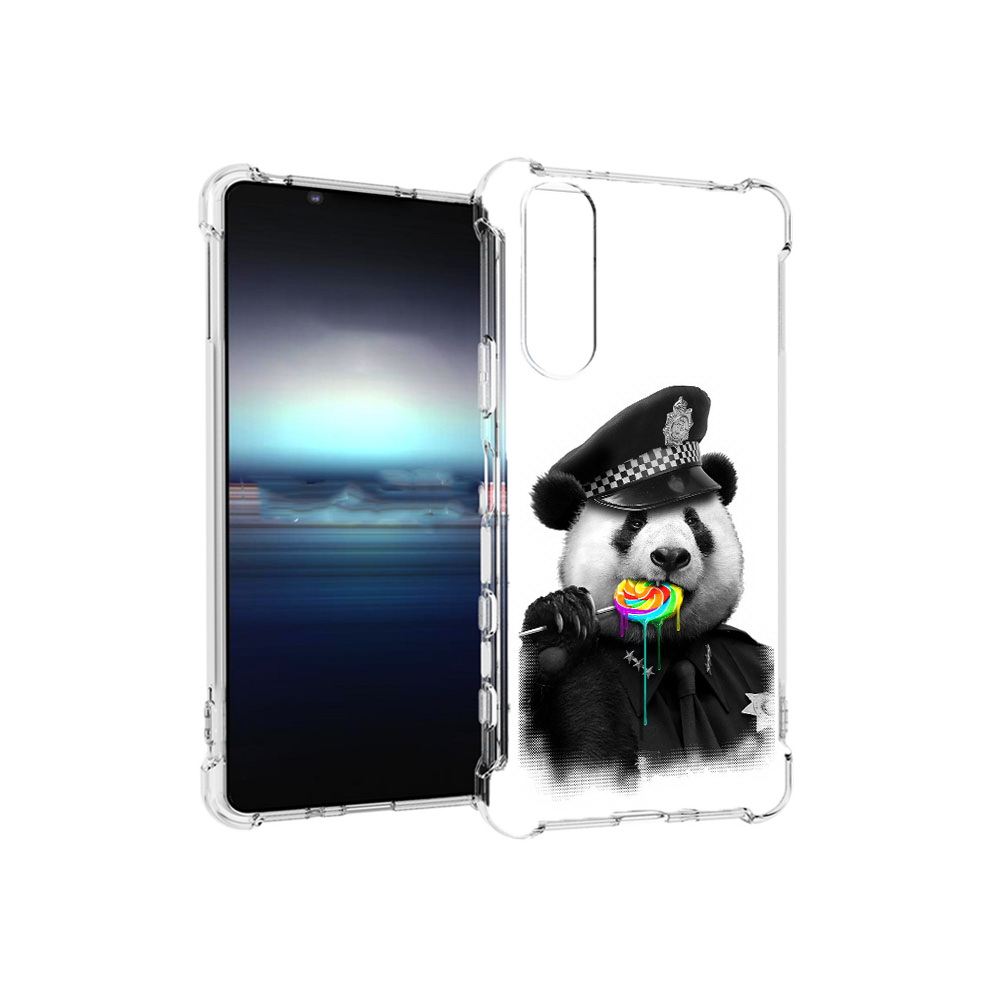 

Чехол MyPads Tocco для Sony Xperia 5 Панда полиция (PT154834.228.130), Прозрачный, Tocco