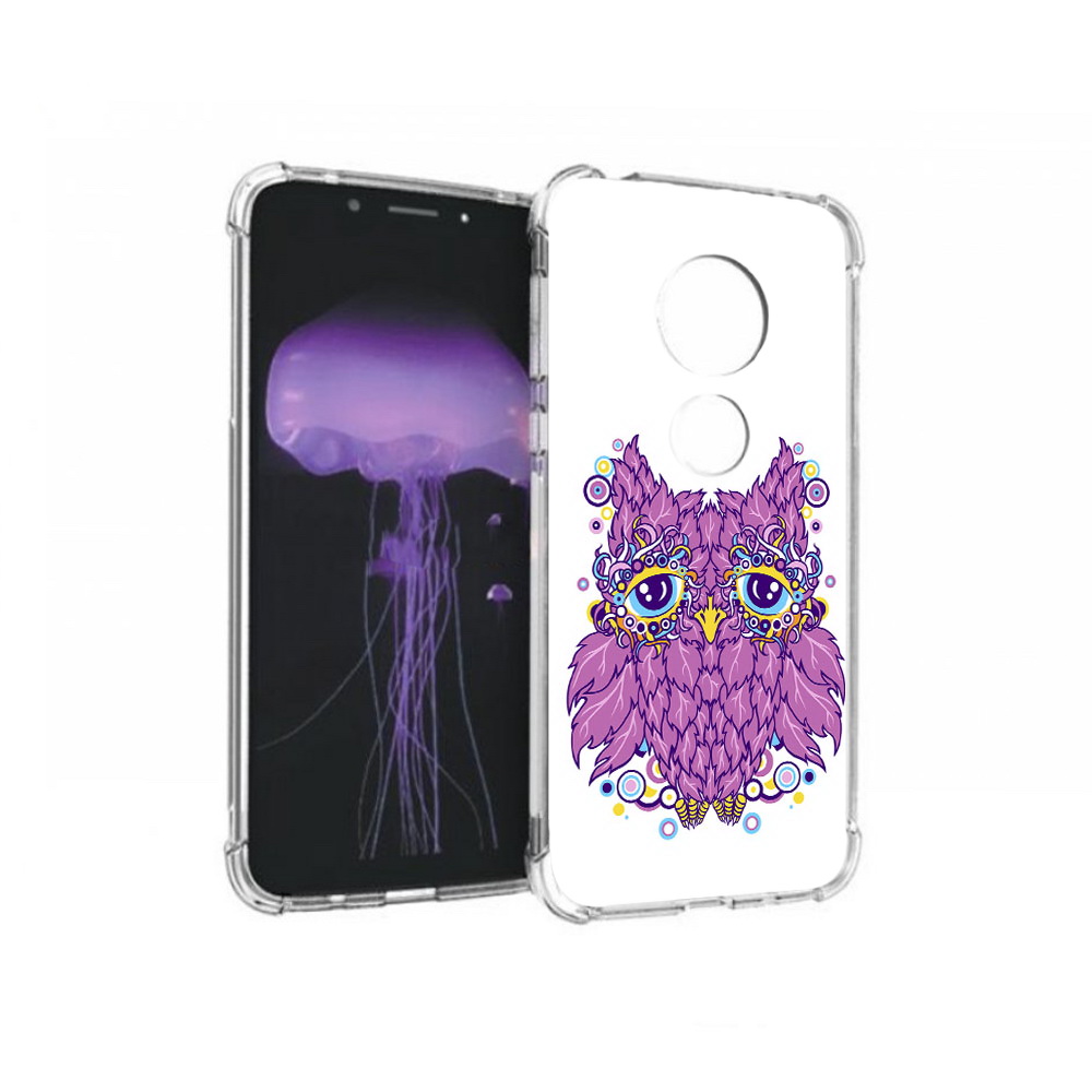 

Чехол MyPads Tocco для Motorola Moto G7 Розовая сова (PT123662.354.147), Прозрачный, Tocco