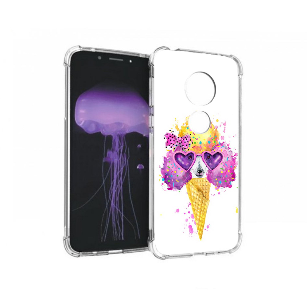 

Чехол MyPads Tocco для Motorola Moto G7 Рожок (PT123662.354.146), Прозрачный, Tocco