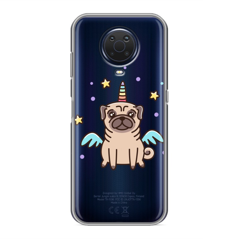 фото Полупрозрачный дизайнерский силиконовый чехол для nokia g20 / nokia g10 прозрачные щенки 100gadgets