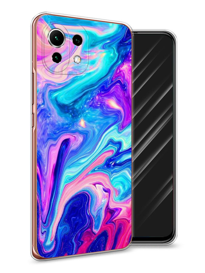 

Чехол Awog на Xiaomi Mi 11 Lite/5G NE "Потеки краски", Разноцветный, 311750-10