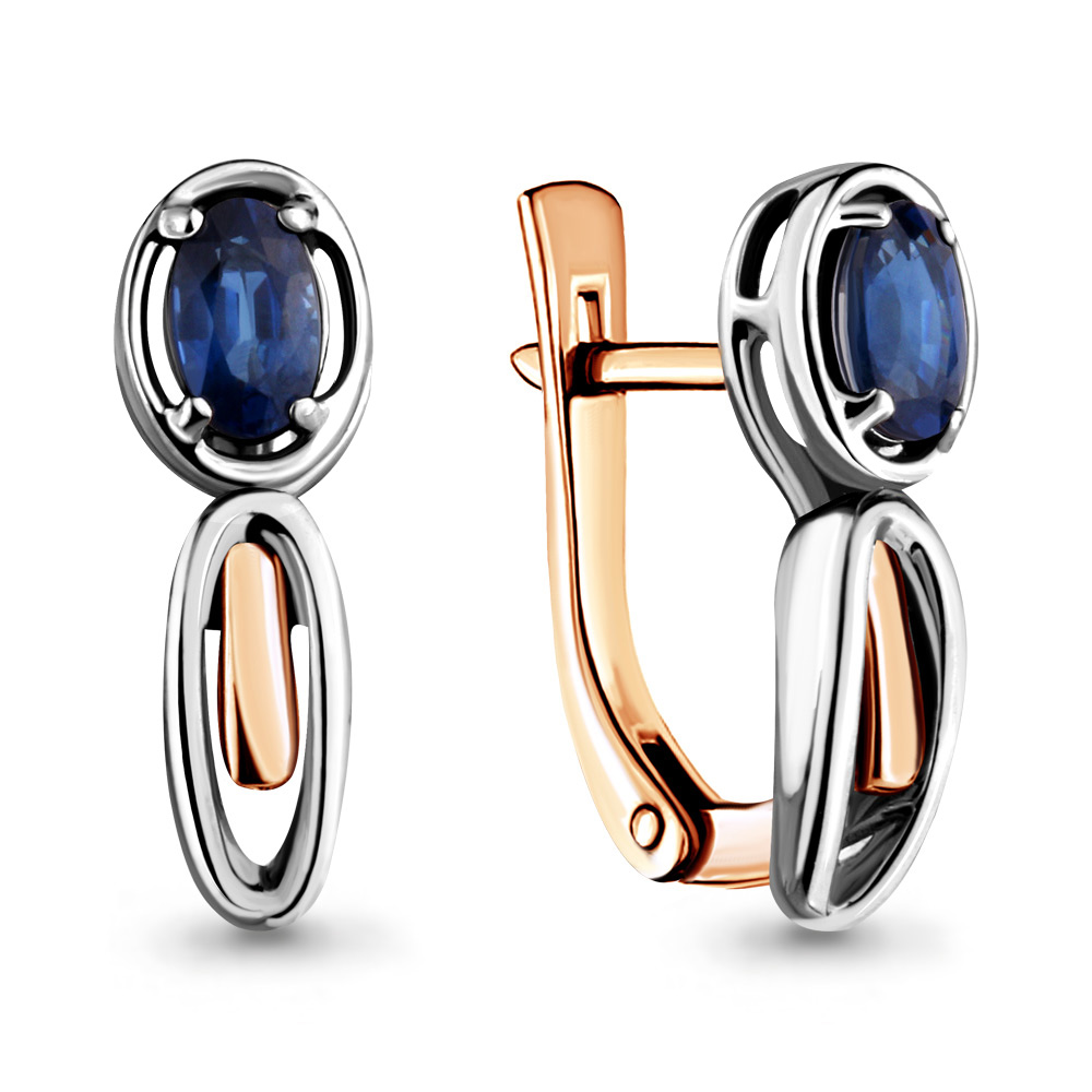 

Серьги из красного золота с сапфиром Aquamarine Aquamarine 942203к_585_кз, 942203к_585_кз