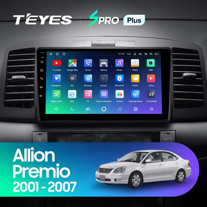Штатная магнитола Teyes SPRO Plus 432 Toyota Allion 2001-2007 3473000₽
